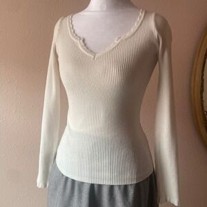 2000s Chic Office Siren Sweater Blouse